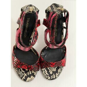 New Tamara Mellon Vintage By Designer Jimmy Choo Fatale Snake Leather Sz 6-36